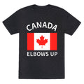 Elbows Up Canada Unisex Triblend Tee Hoodie, Sweatshirt | PureTeeCo.com (Image 1)