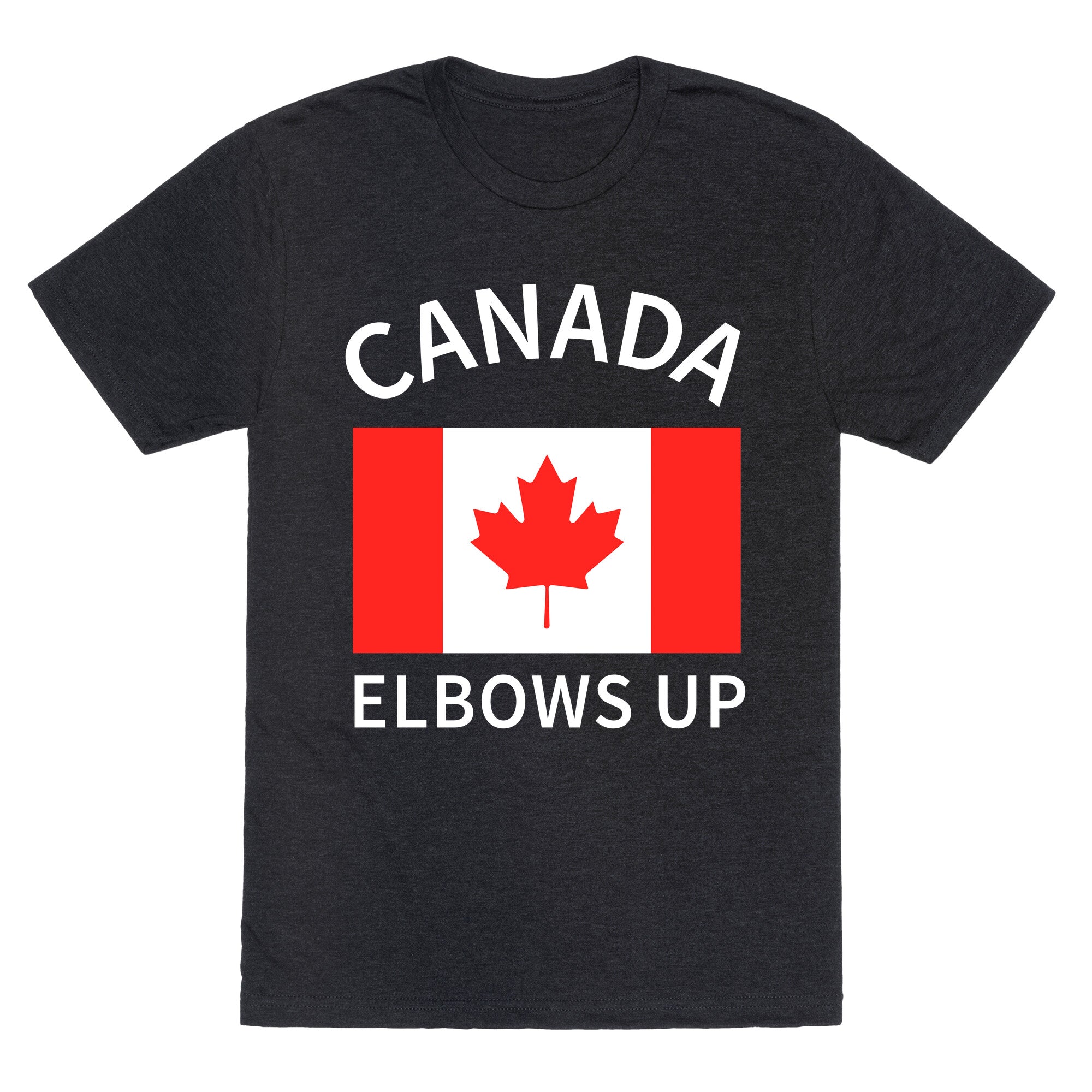 Elbows Up Canada Unisex Triblend Tee Hoodie, Sweatshirt | PureTeeCo.com (Image 1)