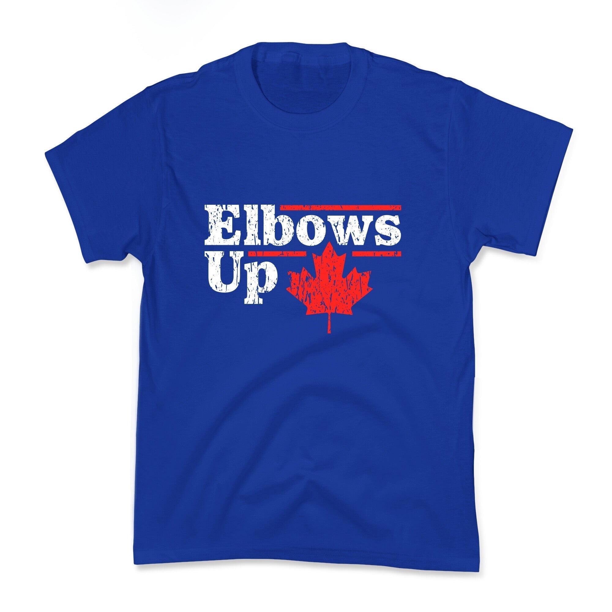 Elbows Up Canada Leaf Kids Tee Hoodie, Sweatshirt | PureTeeCo.com (Image 4)