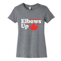 Elbows Up Canada Leaf Womens Cotton Tee Hoodie, Sweatshirt | PureTeeCo.com (Image 1)