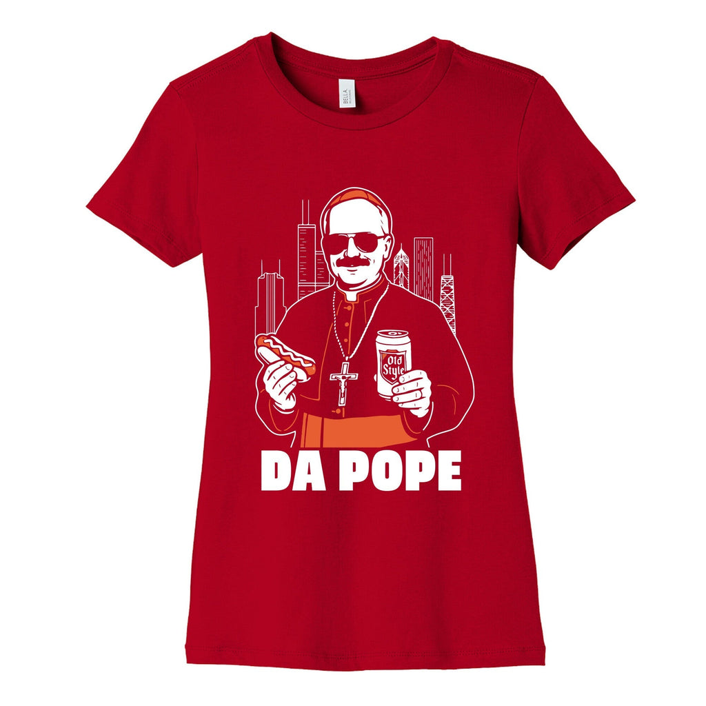 Da Pope Leo Womens Cotton Tee Hoodie, Sweatshirt | PureTeeCo.com (Image 4)
