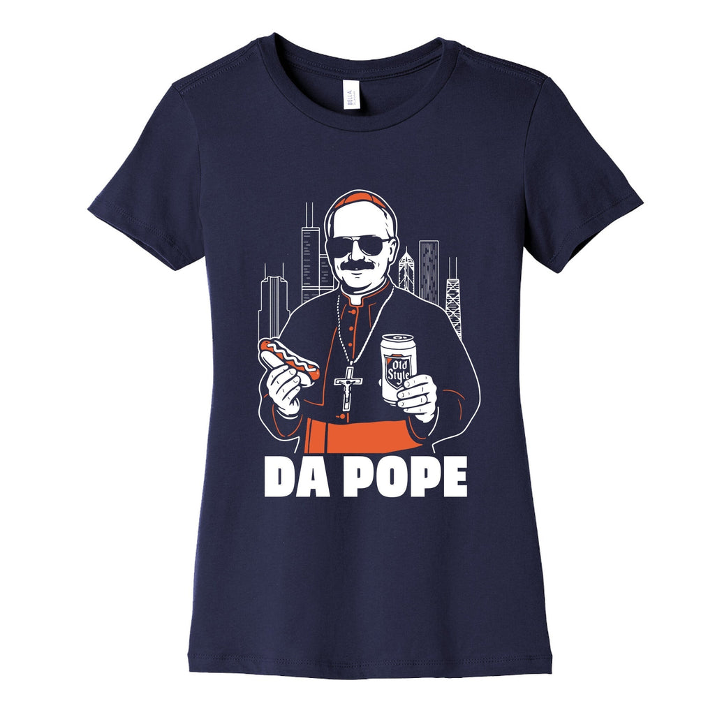 Da Pope Leo Womens Cotton Tee Hoodie, Sweatshirt | PureTeeCo.com (Image 5)
