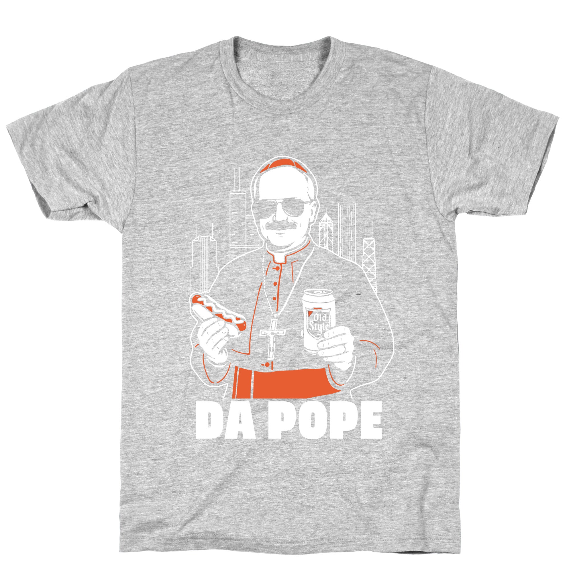 Da Pope Leo T-Shirt Hoodie, Sweatshirt | PureTeeCo.com (Image 1)