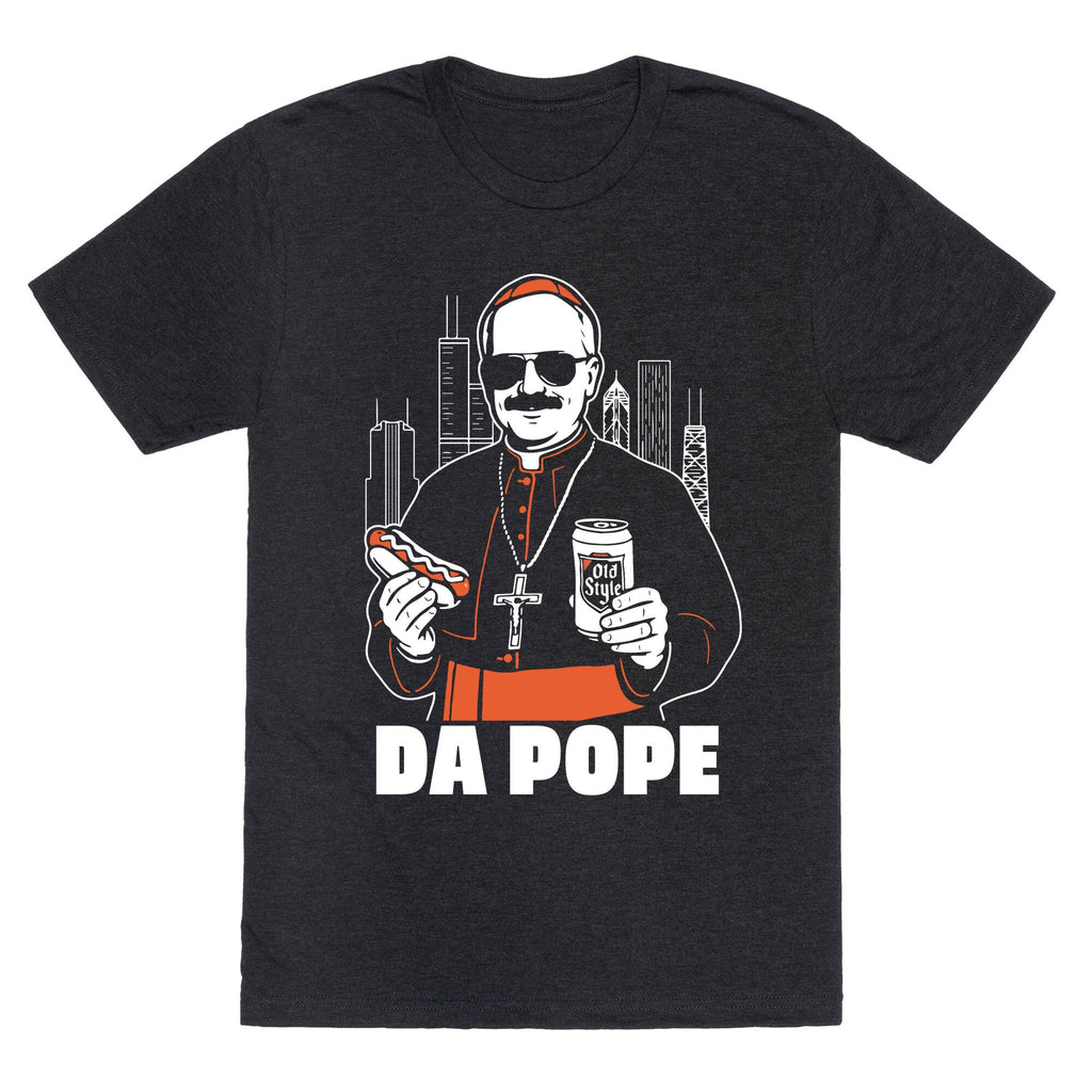 Da Pope Leo Unisex Triblend Tee Hoodie, Sweatshirt | PureTeeCo.com (Image 1)