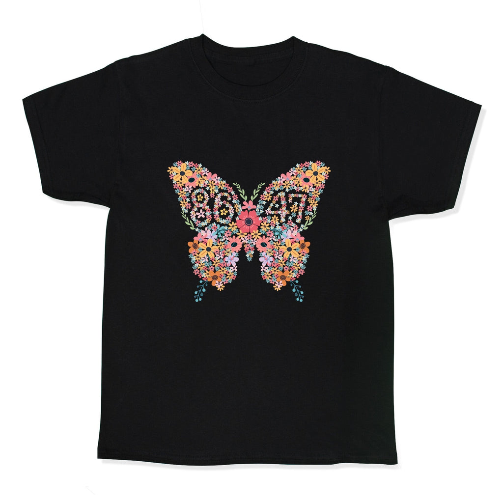 8647 Anti Trump Butterfly Kids Tee Hoodie, Sweatshirt | PureTeeCo.com (Image 1)