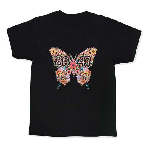 8647 Anti Trump Butterfly Kids Tee Hoodie, Sweatshirt | PureTeeCo.com (Image 1)