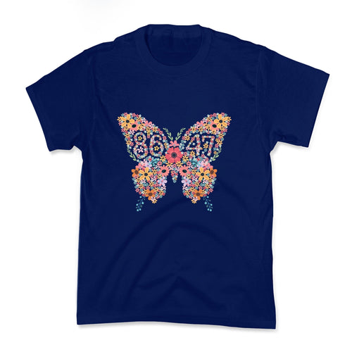 8647 Anti Trump Butterfly Kids Tee Hoodie, Sweatshirt | PureTeeCo.com (Image 2)
