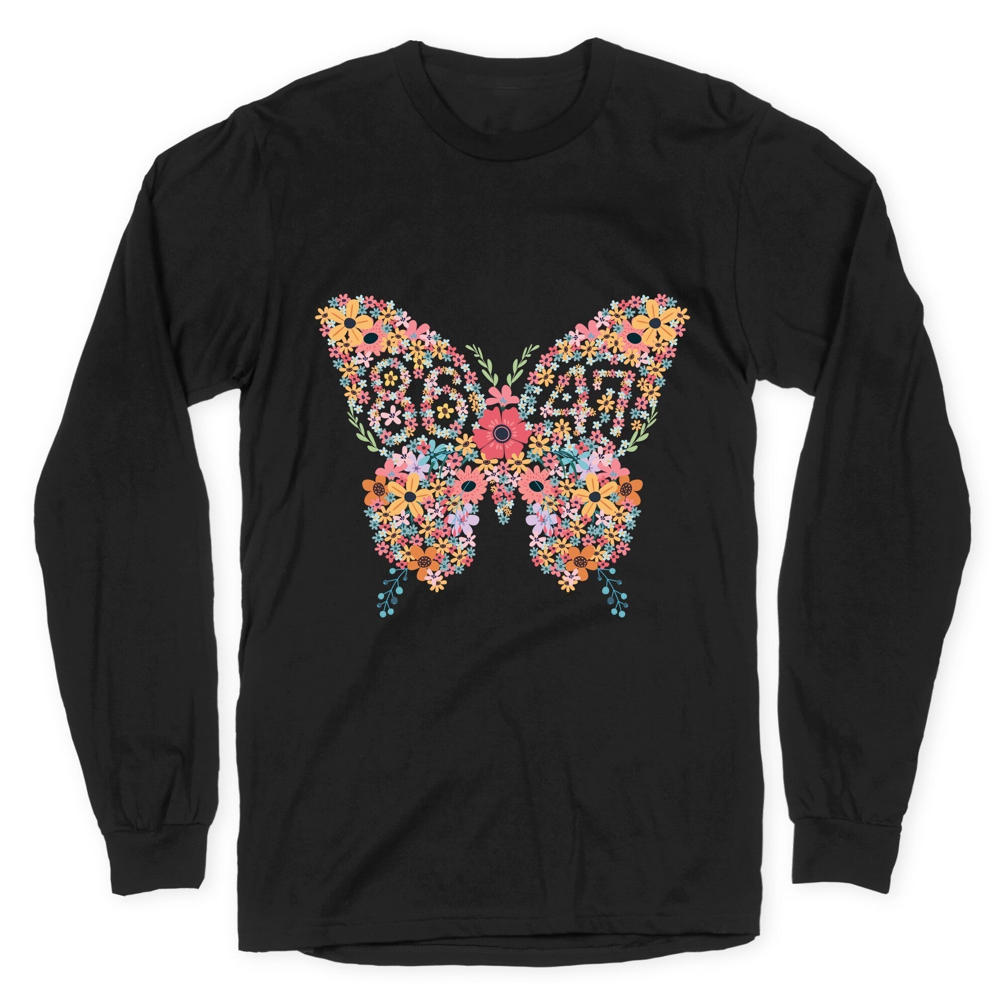 8647 Anti Trump Butterfly Longsleeve Tee Hoodie, Sweatshirt | PureTeeCo.com (Image 1)