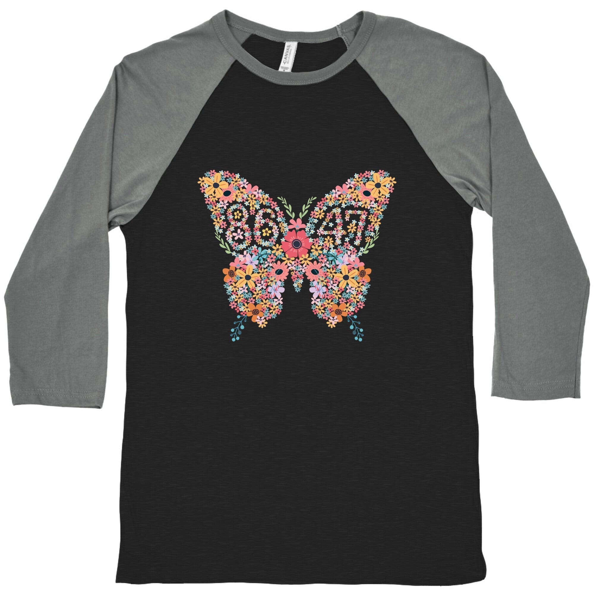 8647 Anti Trump Butterfly Baseball Tee Hoodie, Sweatshirt | PureTeeCo.com (Image 1)