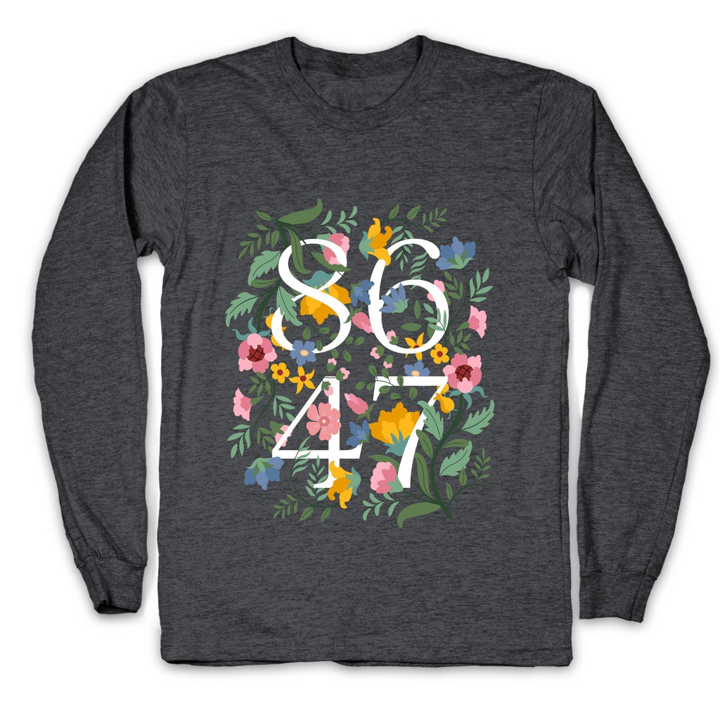 8647 Anti Trump Floral Longsleeve Tee Hoodie, Sweatshirt | PureTeeCo.com (Image 2)