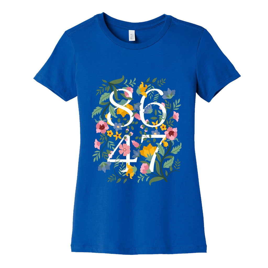 8647 Anti Trump Floral Womens Cotton Tee Hoodie, Sweatshirt | PureTeeCo.com (Image 2)