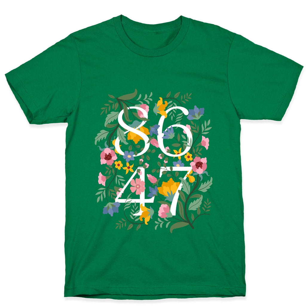 8647 Anti Trump Floral T-Shirt Hoodie, Sweatshirt | PureTeeCo.com (Image 3)