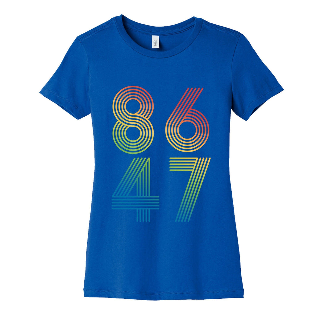 8647 Anti Trump Rainbow Womens Cotton Tee Hoodie, Sweatshirt | PureTeeCo.com (Image 2)