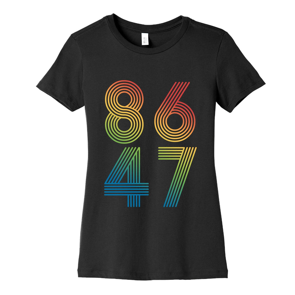 8647 Anti Trump Rainbow Womens Cotton Tee Hoodie, Sweatshirt | PureTeeCo.com (Image 3)