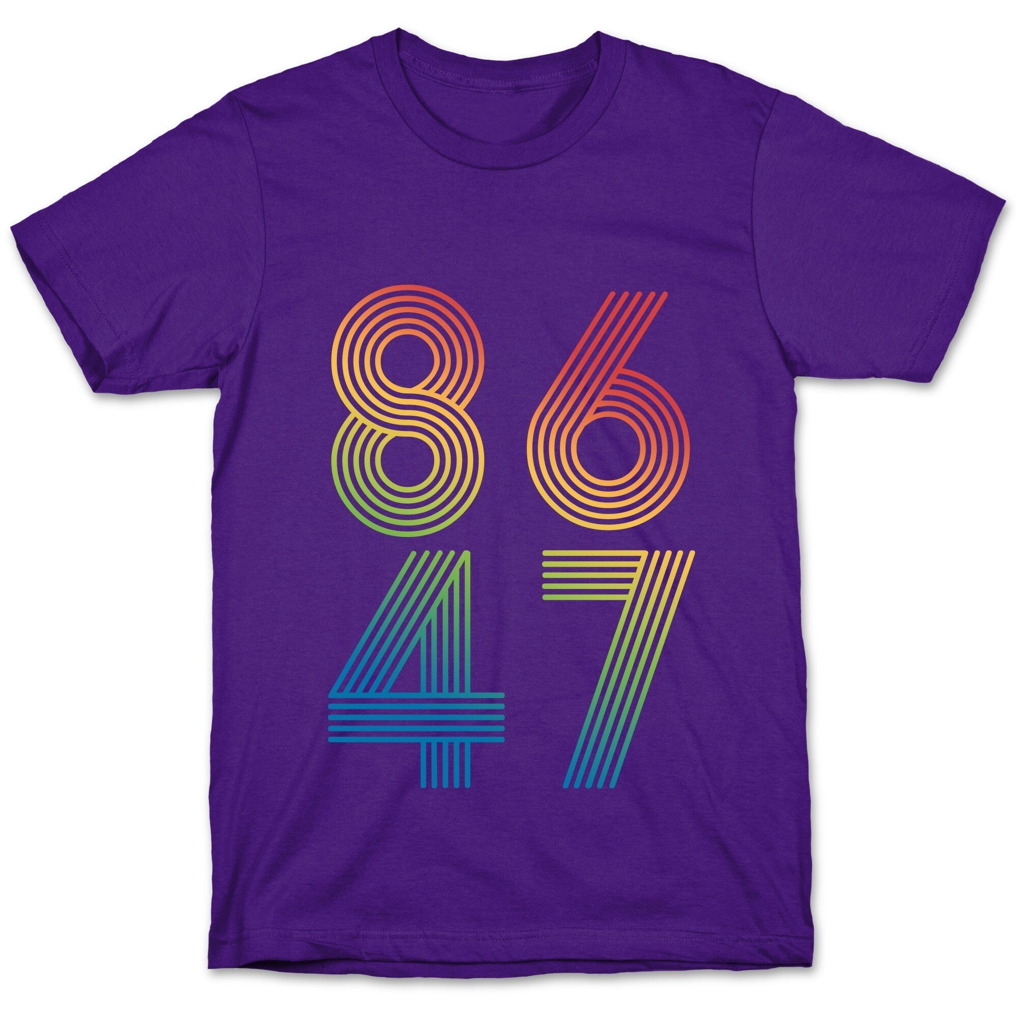 8647 Anti Trump Rainbow T-Shirt Hoodie, Sweatshirt | PureTeeCo.com (Image 3)