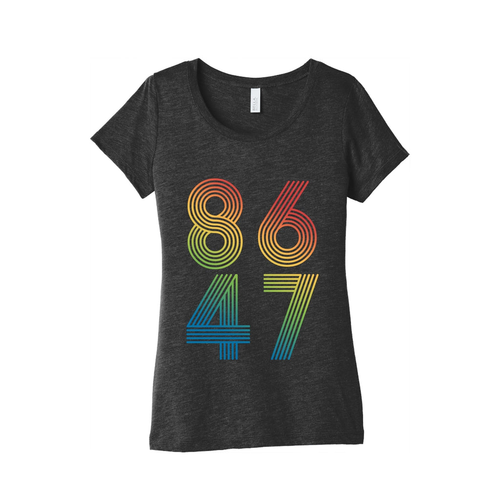 8647 Anti Trump Rainbow Womens Triblend Tee Hoodie, Sweatshirt | PureTeeCo.com (Image 1)