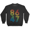 8647 Anti Trump Rainbow Crewneck Sweatshirt T-Shirts, Hoodie | PureTeeCo.com (Image 1)