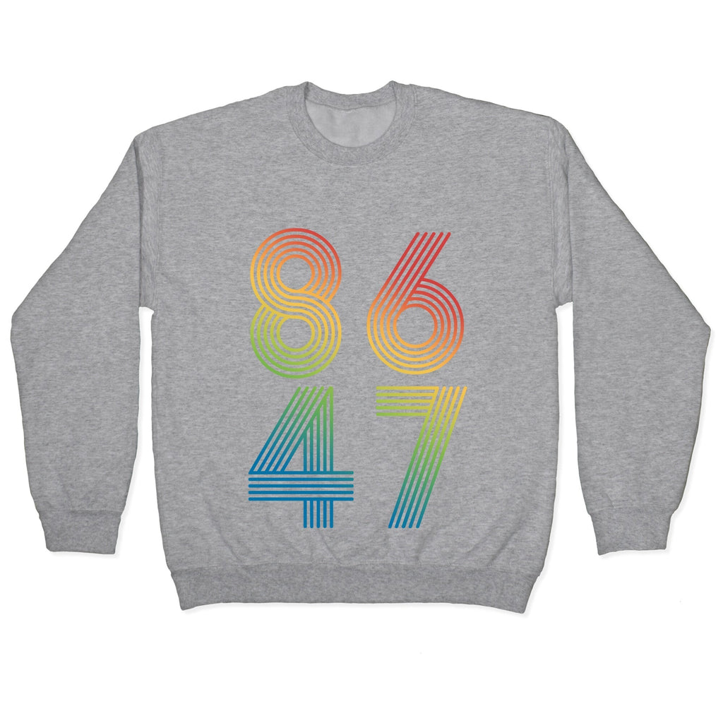 8647 Anti Trump Rainbow Crewneck Sweatshirt T-Shirts, Hoodie | PureTeeCo.com (Image 2)