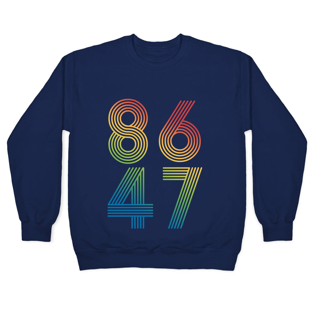 8647 Anti Trump Rainbow Crewneck Sweatshirt T-Shirts, Hoodie | PureTeeCo.com (Image 4)