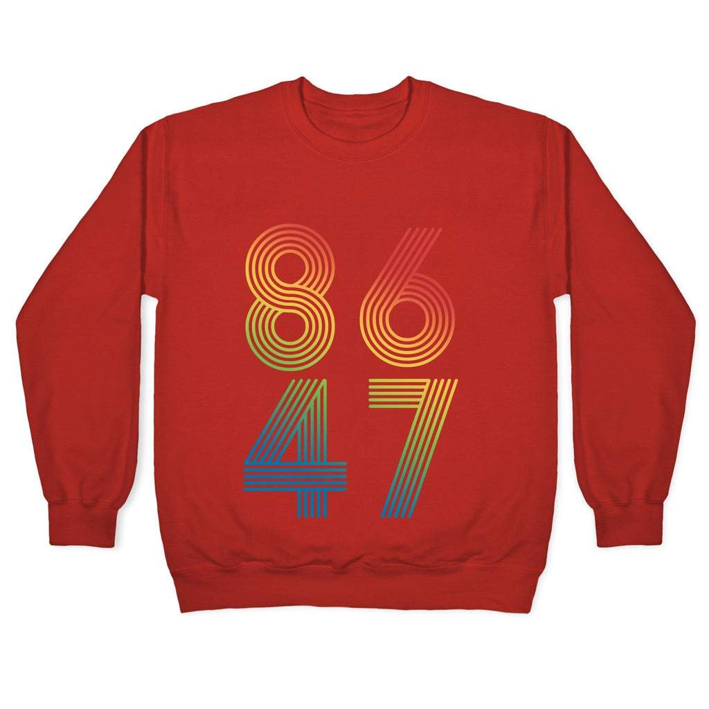 8647 Anti Trump Rainbow Crewneck Sweatshirt T-Shirts, Hoodie | PureTeeCo.com (Image 5)