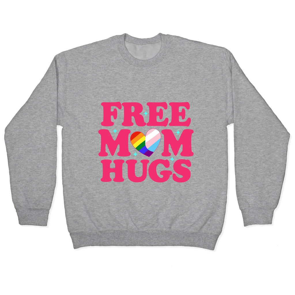 Free Mom Hugs Pride Crewneck Sweatshirt T-Shirts, Hoodie | PureTeeCo.com (Image 2)