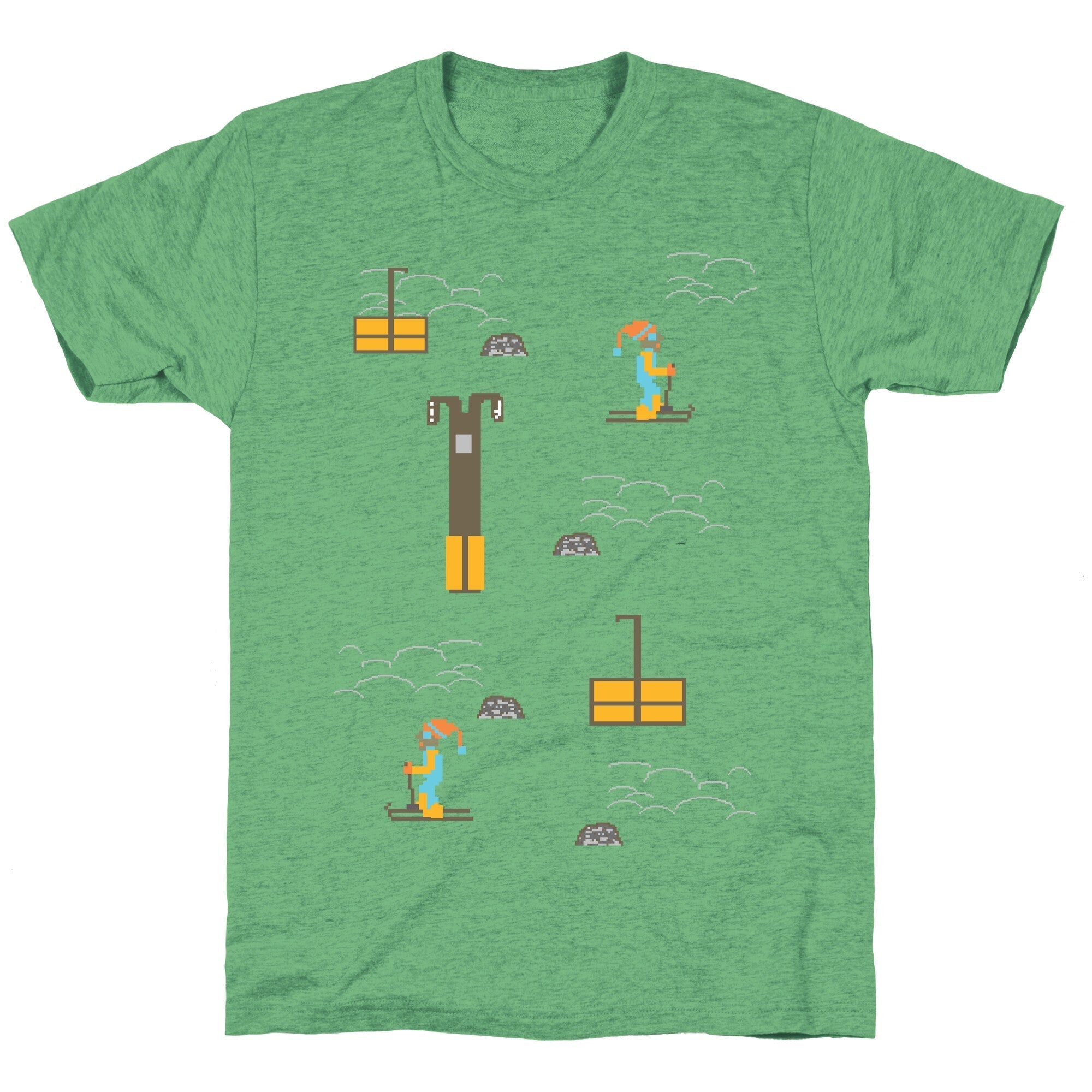 Free Ski Unisex Triblend Tee Hoodie, Sweatshirt | PureTeeCo.com (Image 1)