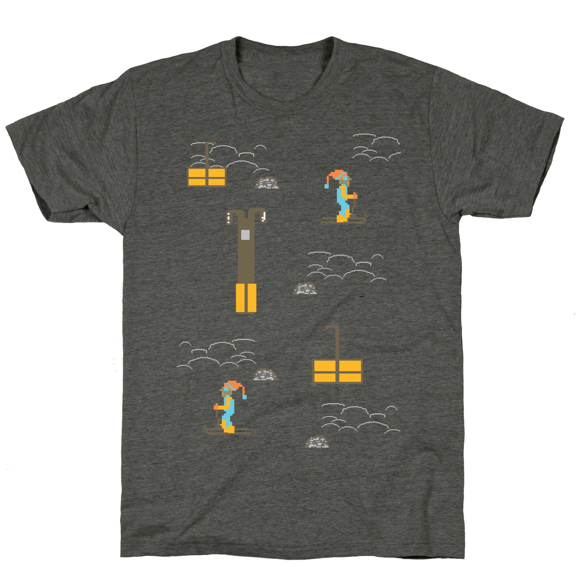 Free Ski Unisex Triblend Tee Hoodie, Sweatshirt | PureTeeCo.com (Image 2)