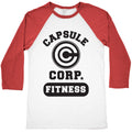 Capsule Corp. Fitness Baseball Tee Hoodie, Sweatshirt | PureTeeCo.com (Image 1)