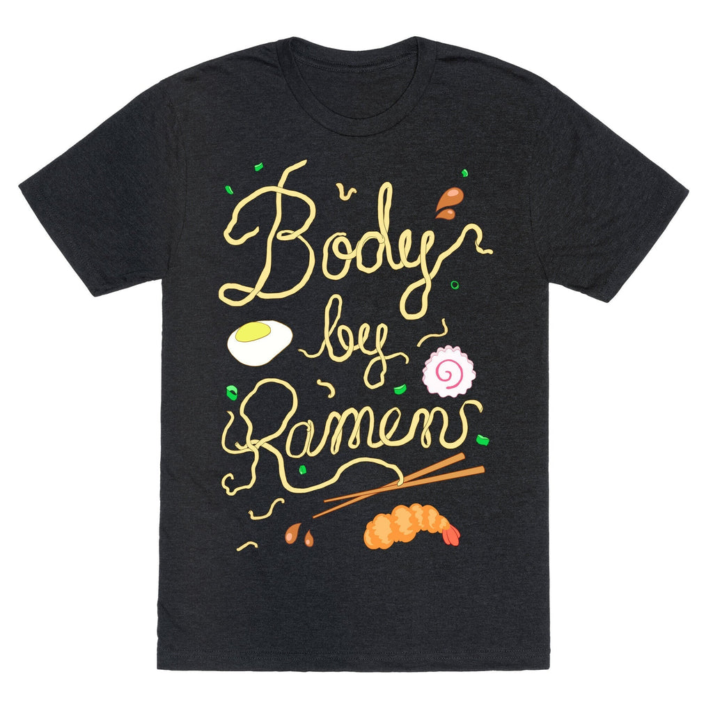 Body By Ramen Unisex Triblend Tee Hoodie, Sweatshirt | PureTeeCo.com (Image 1)