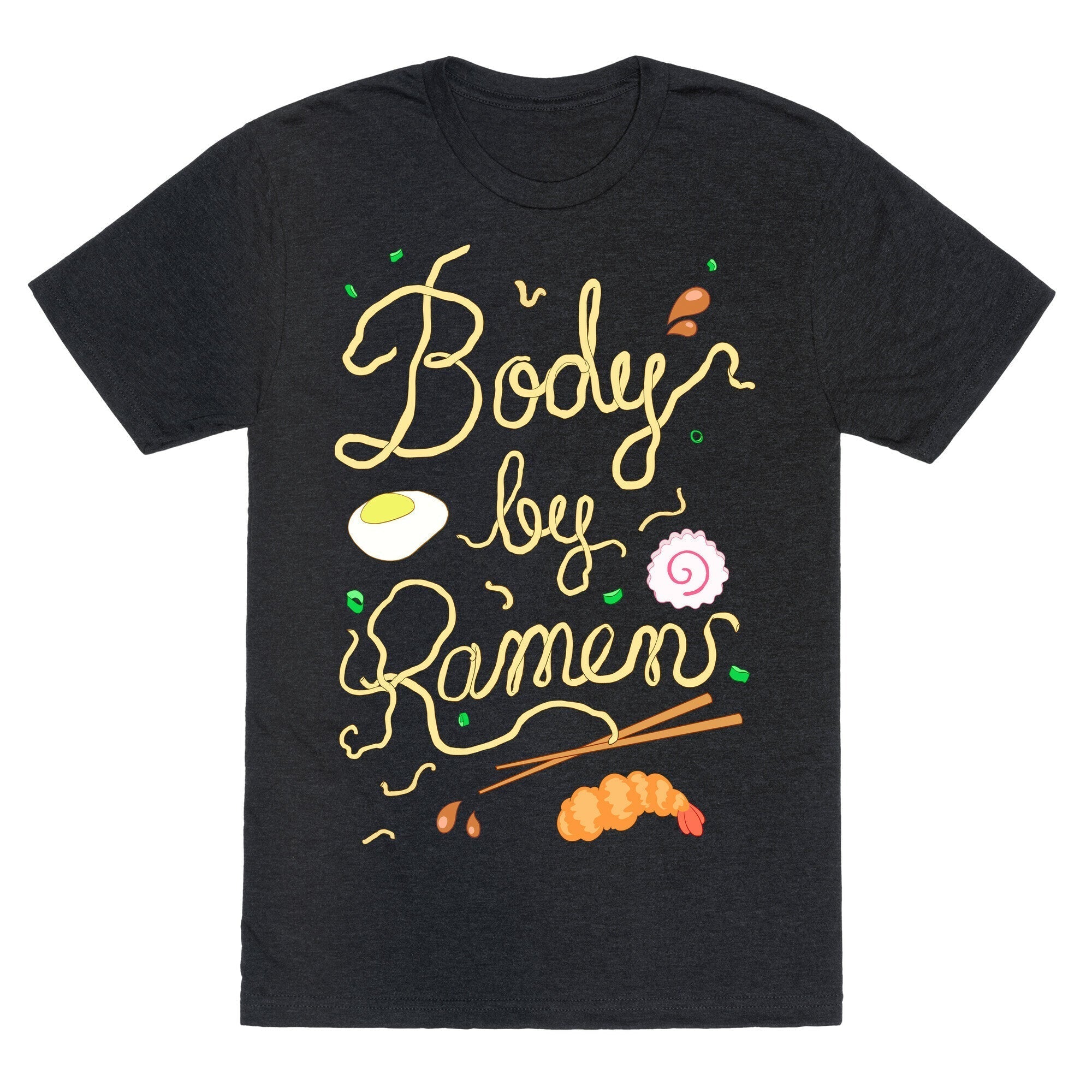 Body By Ramen Unisex Triblend Tee Hoodie, Sweatshirt | PureTeeCo.com (Image 1)