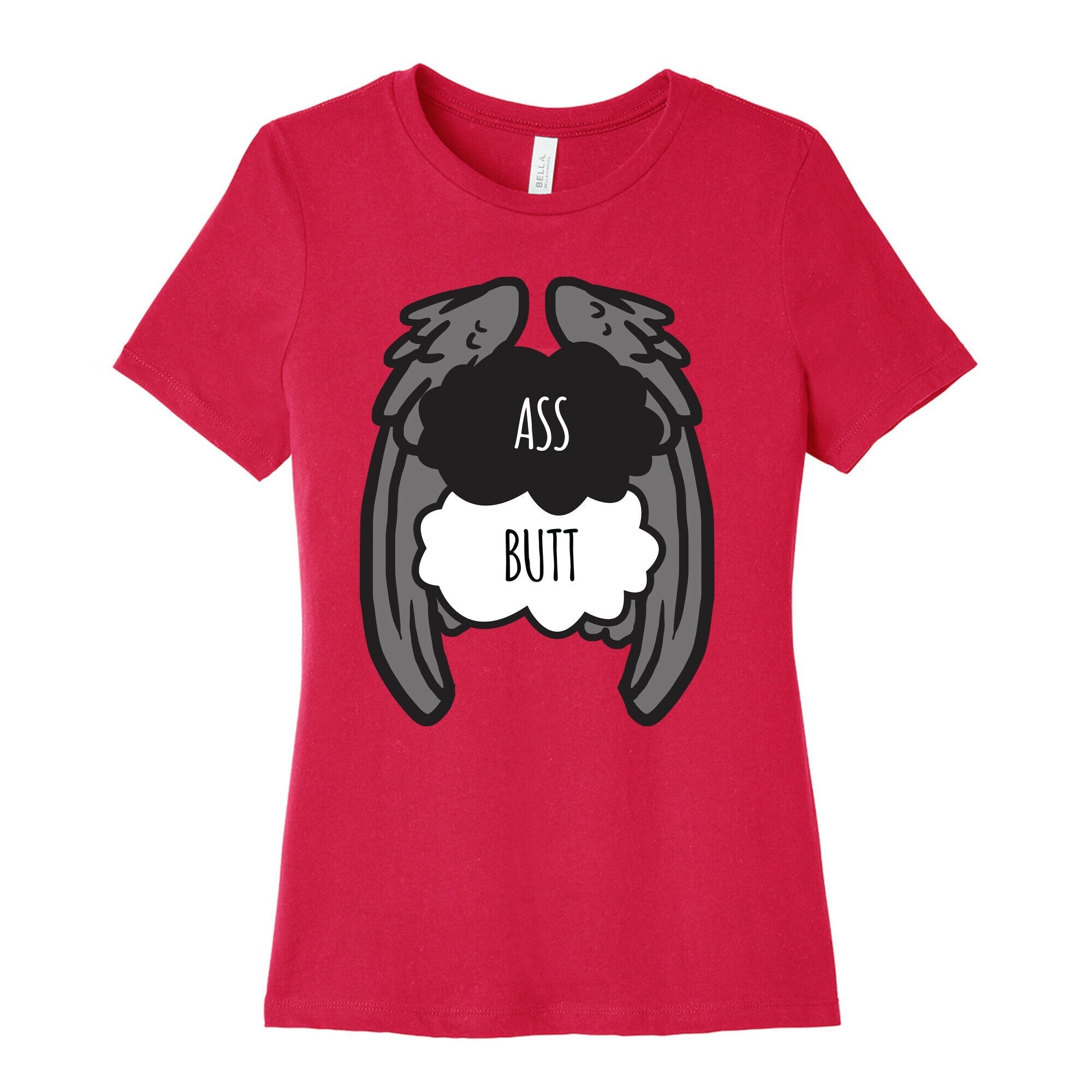 Ass Butt (TFIOS) Women's Cotton Tee Hoodie, Sweatshirt | PureTeeCo.com (Image 2)