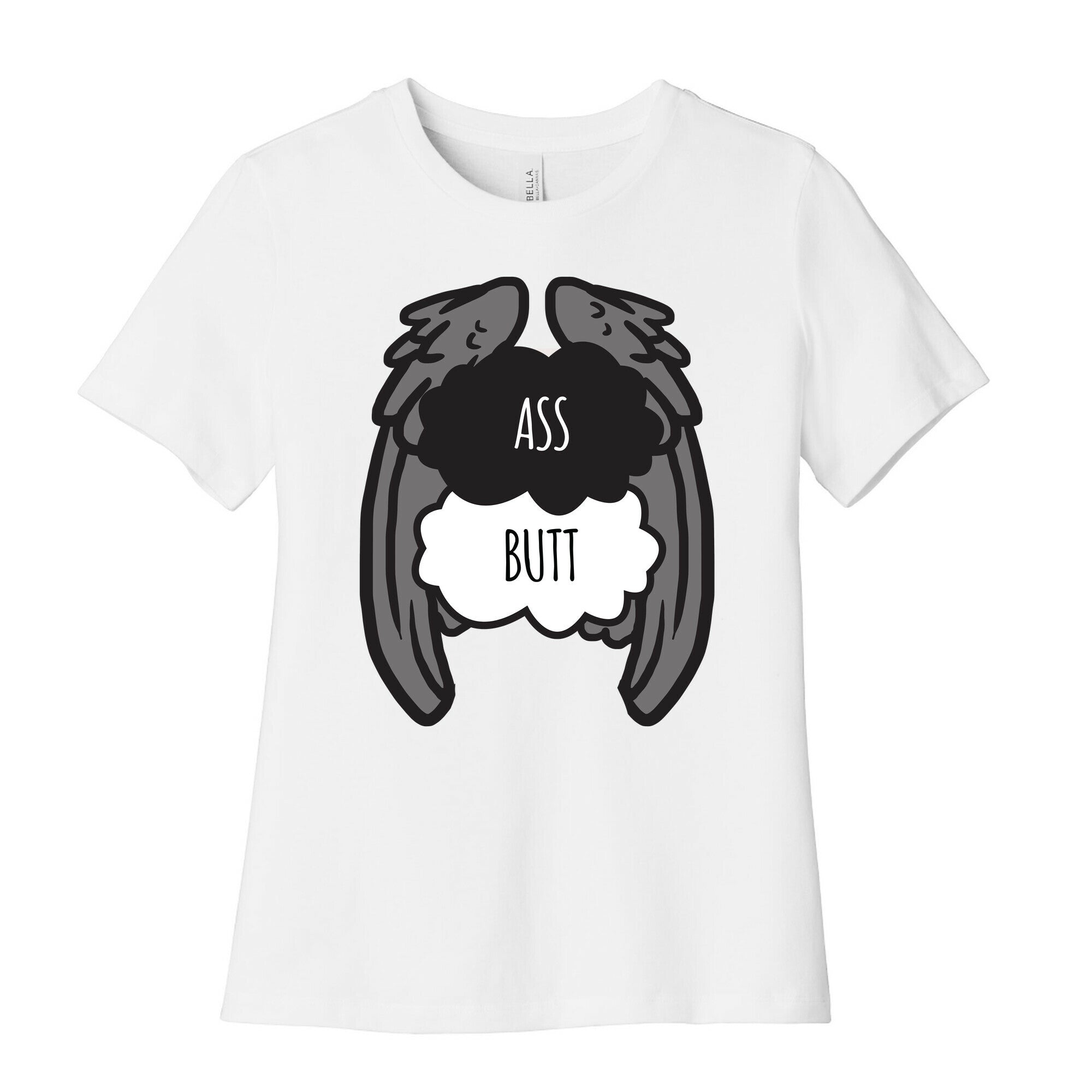 Ass Butt (TFIOS) Women's Cotton Tee Hoodie, Sweatshirt | PureTeeCo.com (Image 4)
