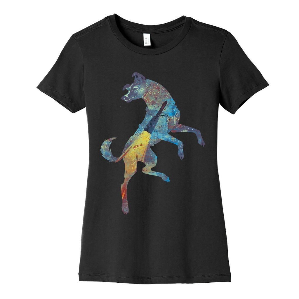 Astronaut Dog Laika Women's Cotton Tee Hoodie, Sweatshirt | PureTeeCo.com (Image 5)