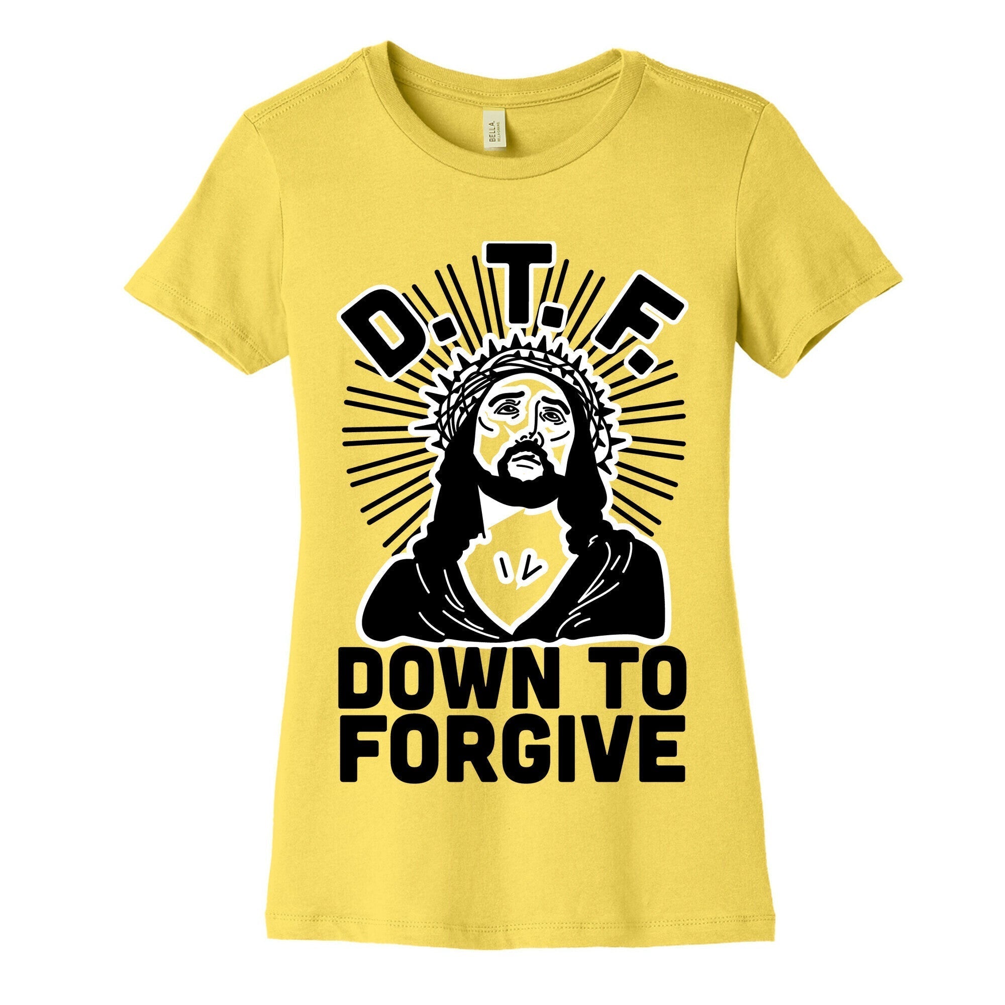D.T.F. Jesus Women's Cotton Tee Hoodie, Sweatshirt | PureTeeCo.com (Image 3)
