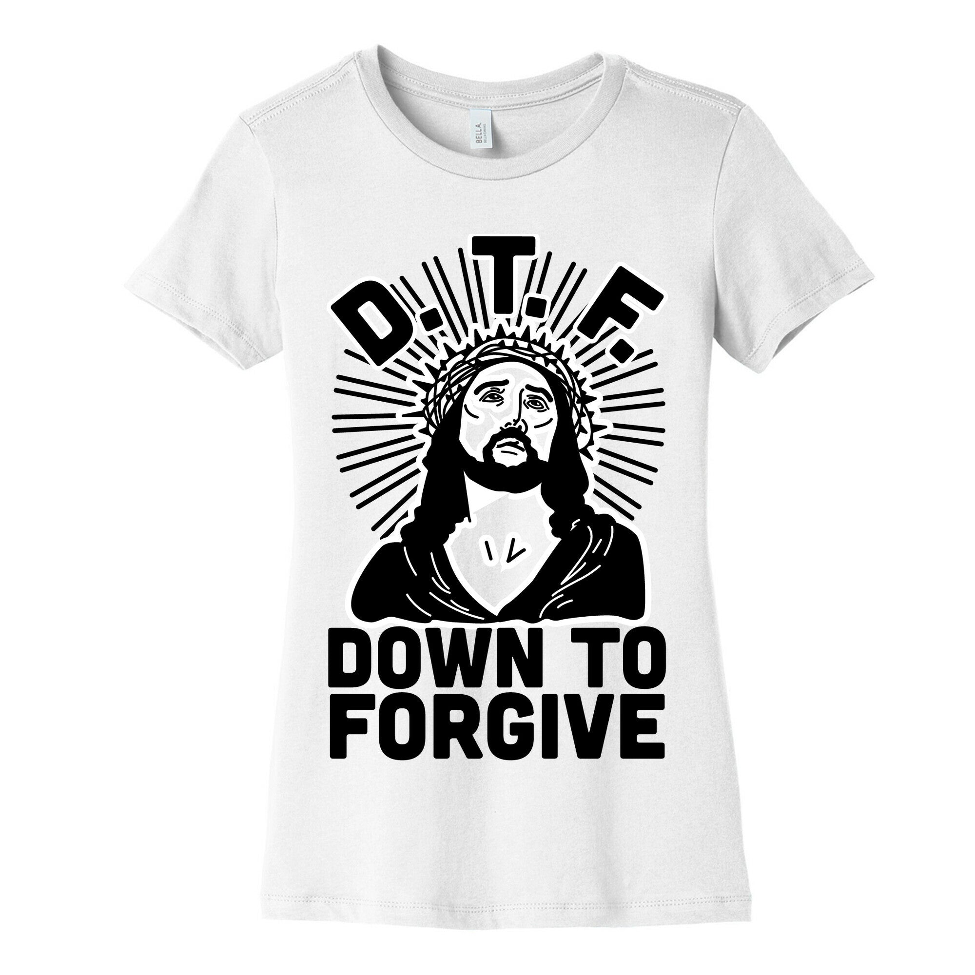 D.T.F. Jesus Women's Cotton Tee Hoodie, Sweatshirt | PureTeeCo.com (Image 4)