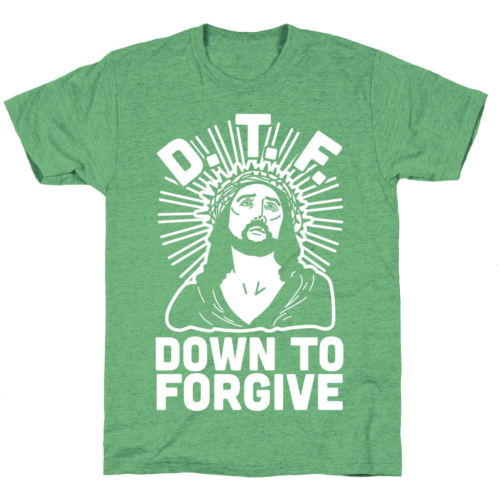 D.T.F. Jesus Unisex Triblend Tee Hoodie, Sweatshirt | PureTeeCo.com (Image 2)