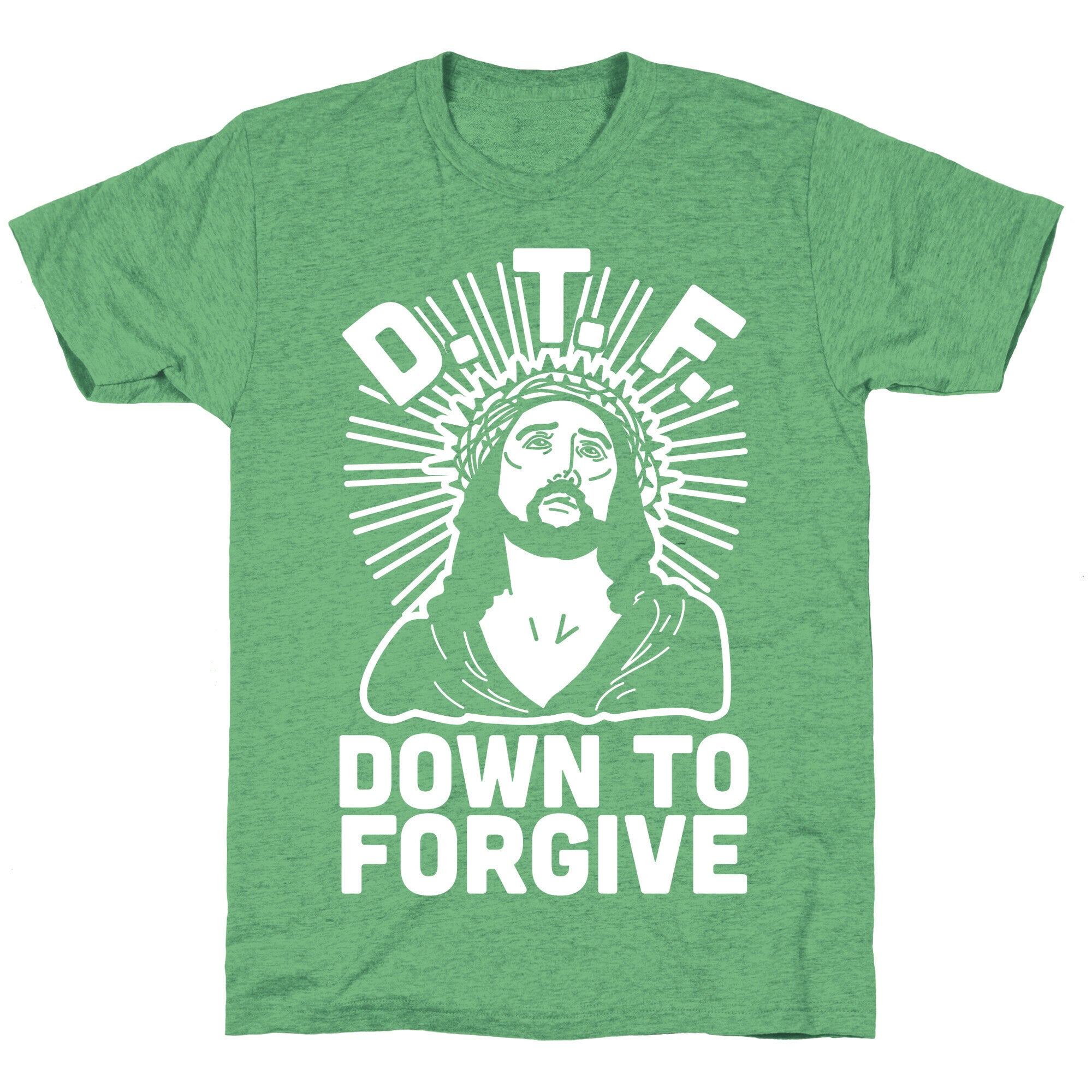 D.T.F. Jesus Unisex Triblend Tee Hoodie, Sweatshirt | PureTeeCo.com (Image 2)