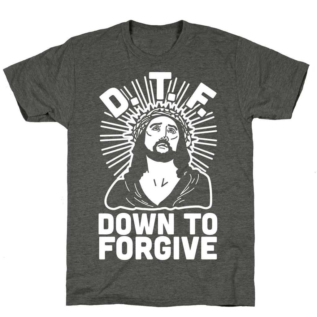 D.T.F. Jesus Unisex Triblend Tee Hoodie, Sweatshirt | PureTeeCo.com (Image 3)