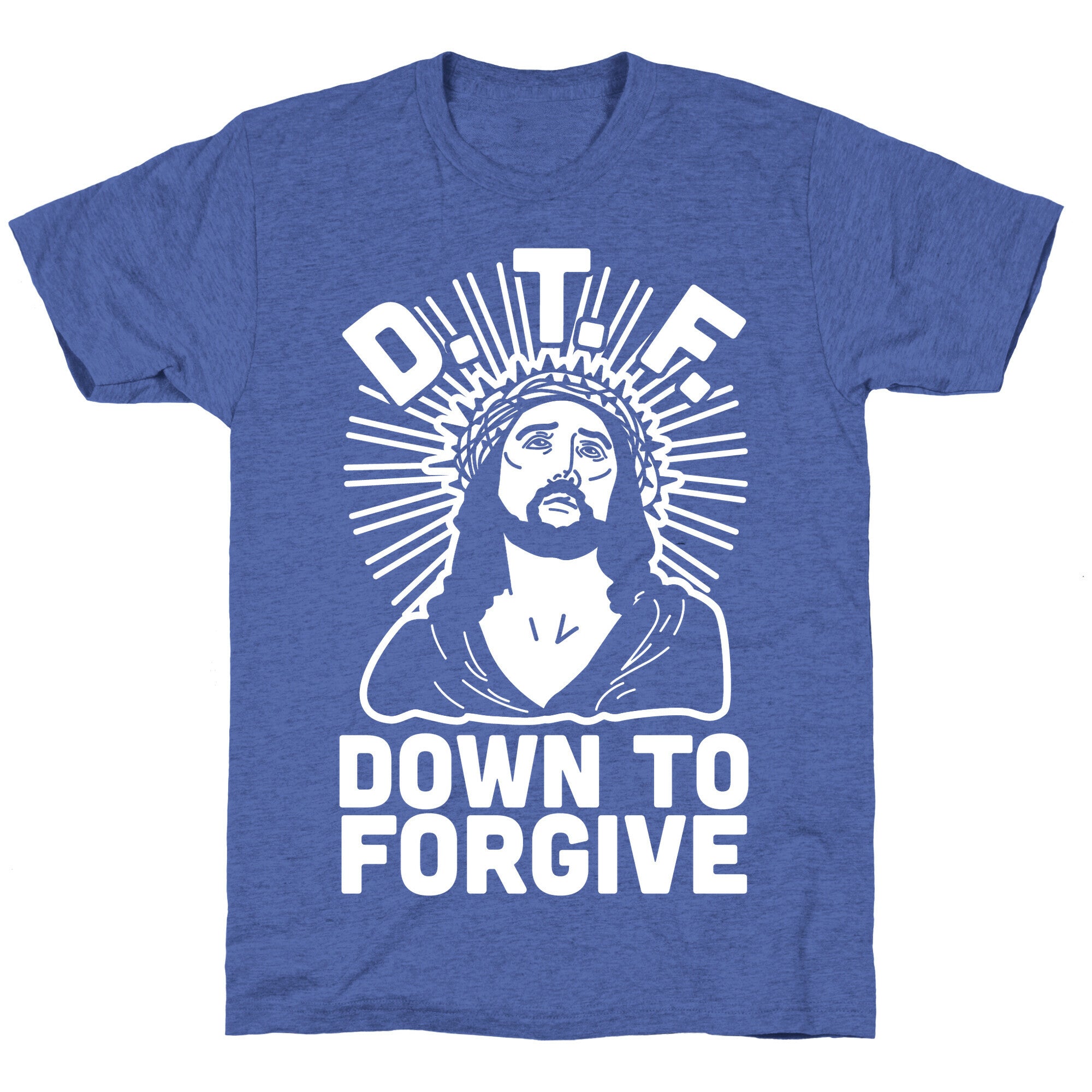 D.T.F. Jesus Unisex Triblend Tee Hoodie, Sweatshirt | PureTeeCo.com (Image 5)