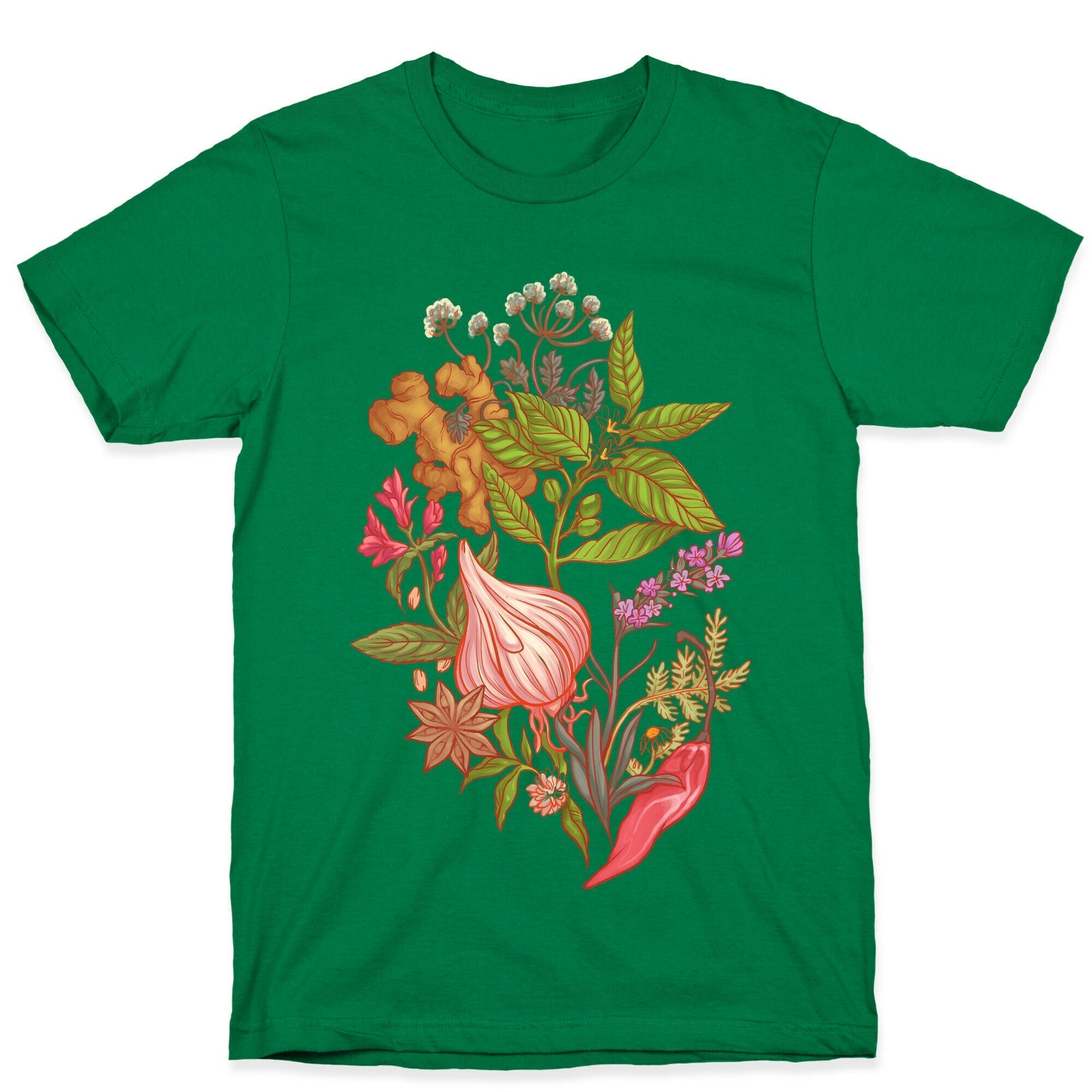Chef's Botanical Herbs and Spices T-Shirt Style001 Hoodie, Sweatshirt | PureTeeCo.com (Image 4)