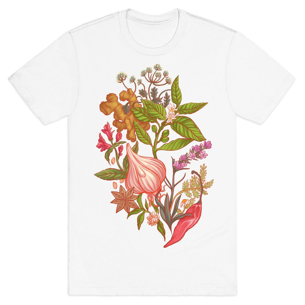 Chef's Botanical Herbs and Spices T-Shirt Style001 Hoodie, Sweatshirt | PureTeeCo.com (Image 2)