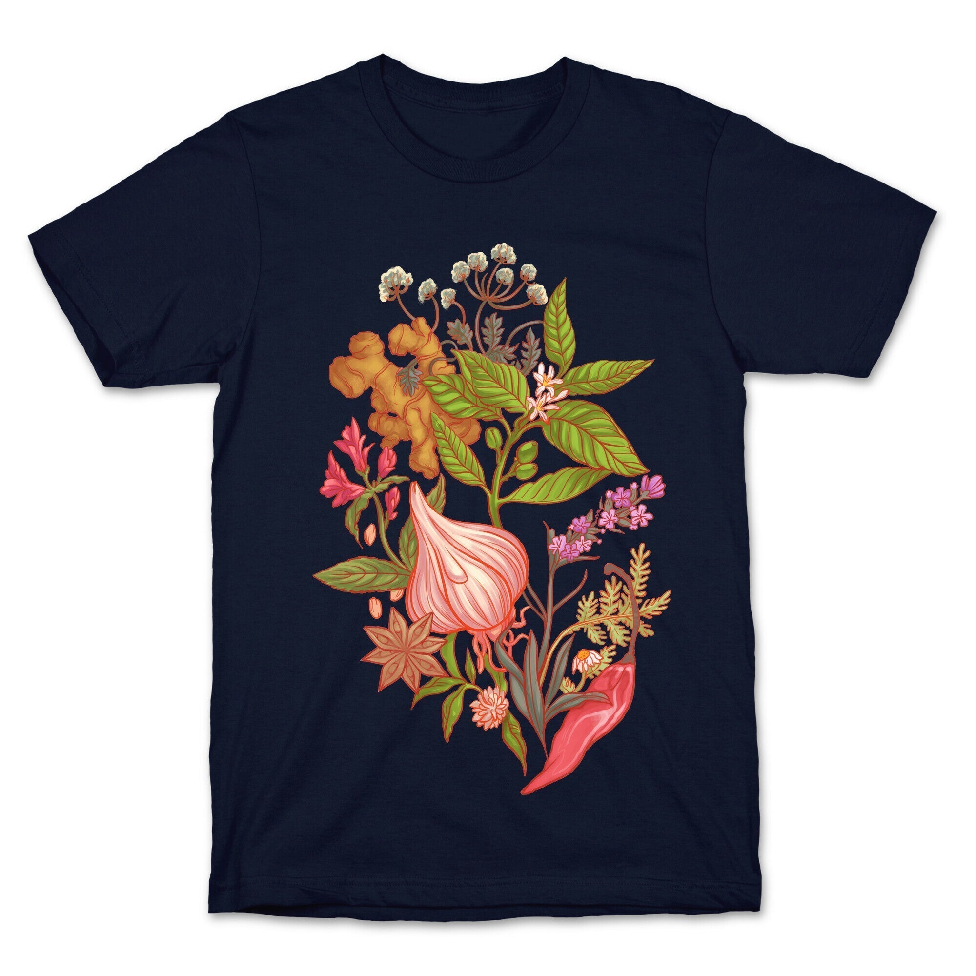 Chef's Botanical Herbs and Spices T-Shirt Hoodie, Sweatshirt | PureTeeCo.com (Image 4)