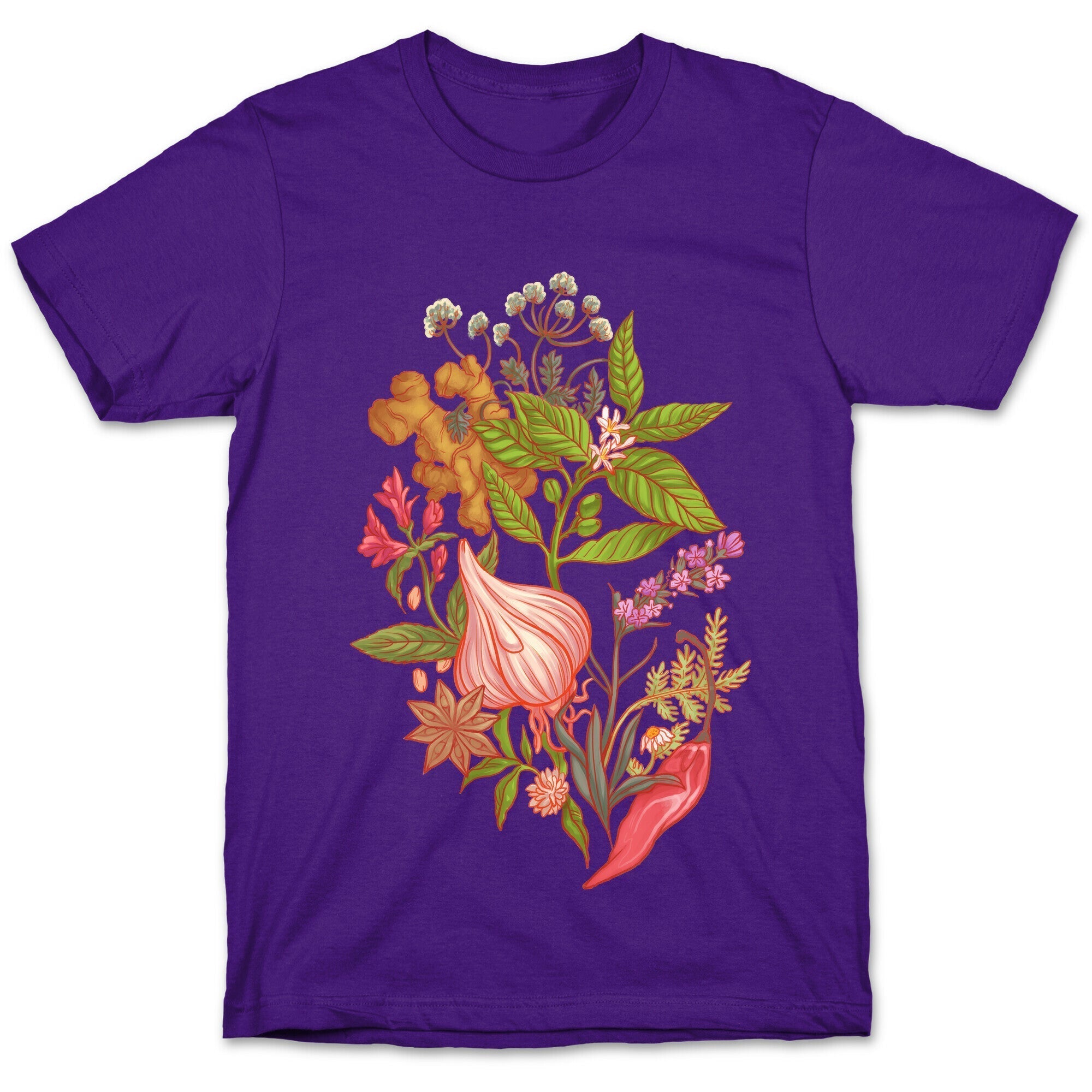 Chef's Botanical Herbs and Spices T-Shirt Hoodie, Sweatshirt | PureTeeCo.com (Image 5)