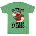 Getting Lumberjacked Unisex Triblend Tee Hoodie, Sweatshirt | PureTeeCo.com (Image 1)