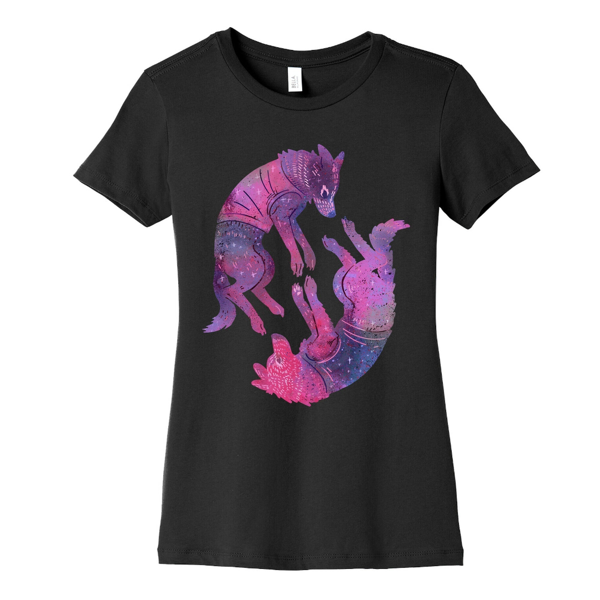 Astronaut Dogs Belka & Strelka Women's Cotton Tee Hoodie, Sweatshirt | PureTeeCo.com (Image 5)