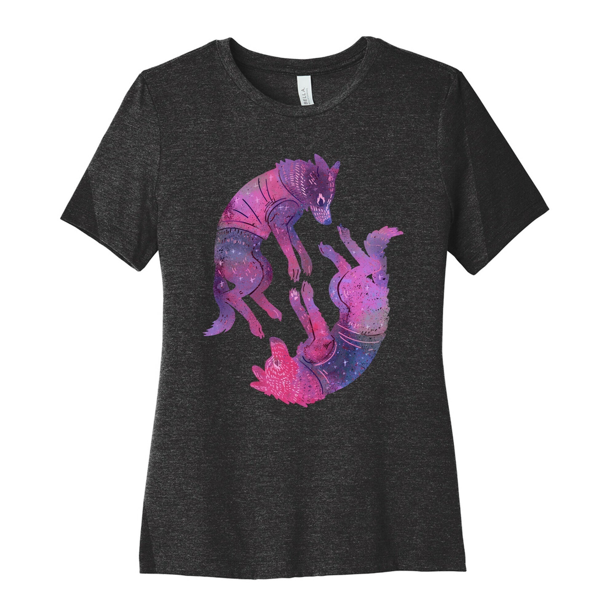 Astronaut Dogs Belka & Strelka Women's Cotton Tee Hoodie, Sweatshirt | PureTeeCo.com (Image 1)