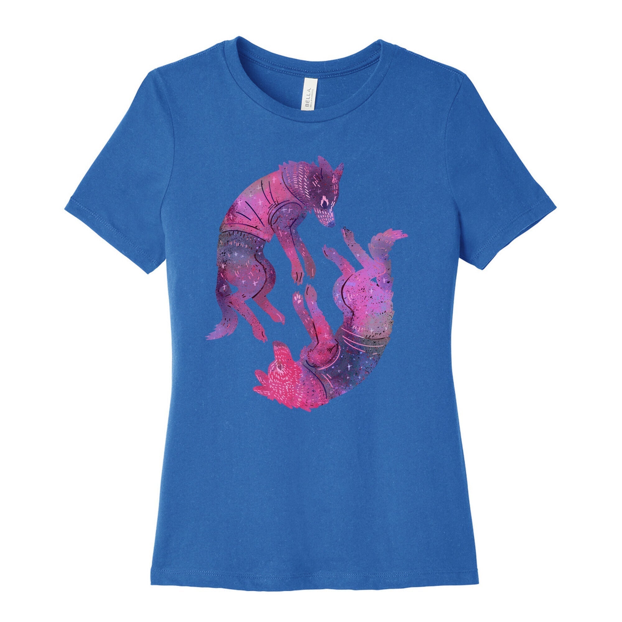 Astronaut Dogs Belka & Strelka Women's Cotton Tee Hoodie, Sweatshirt | PureTeeCo.com (Image 3)