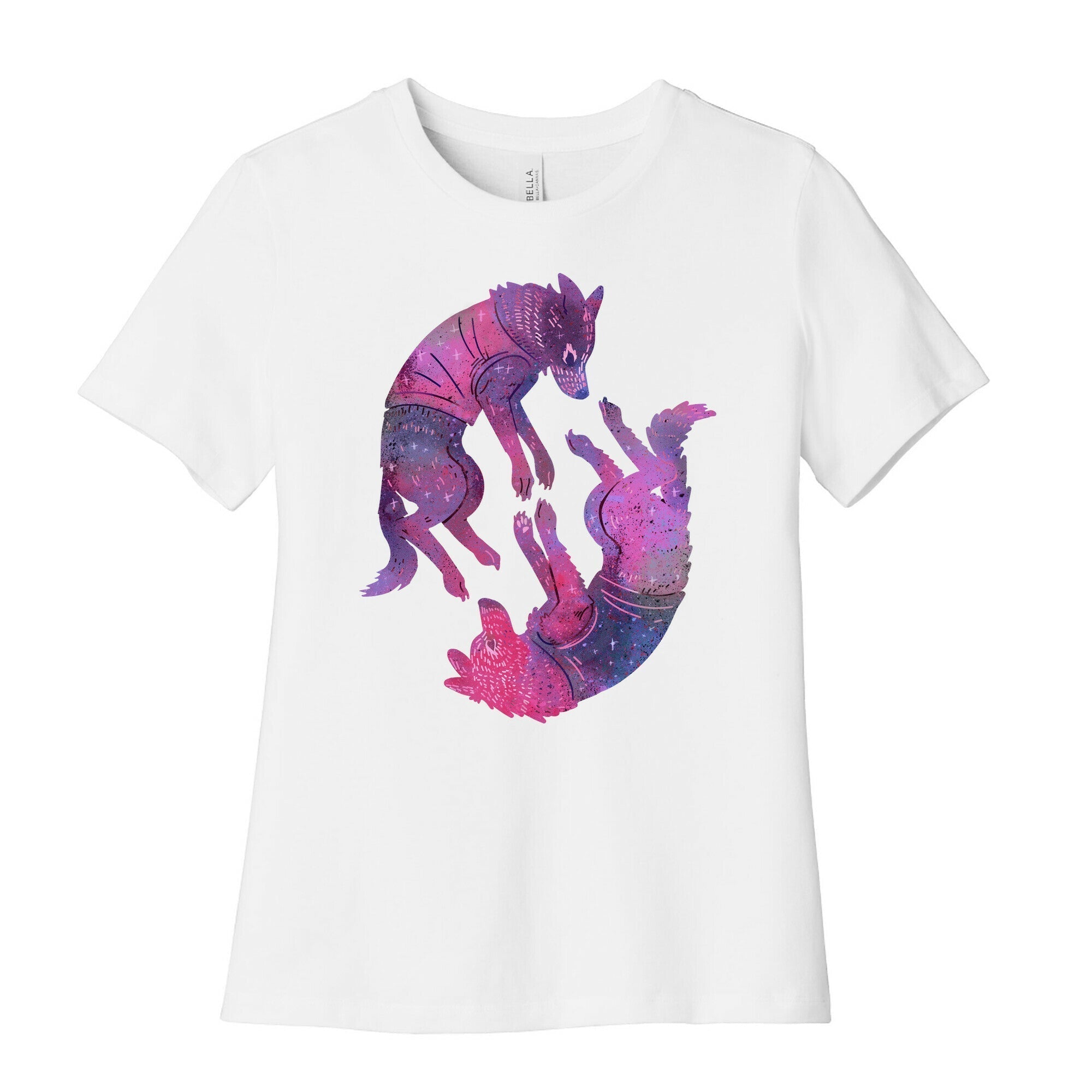 Astronaut Dogs Belka & Strelka Women's Cotton Tee Hoodie, Sweatshirt | PureTeeCo.com (Image 4)