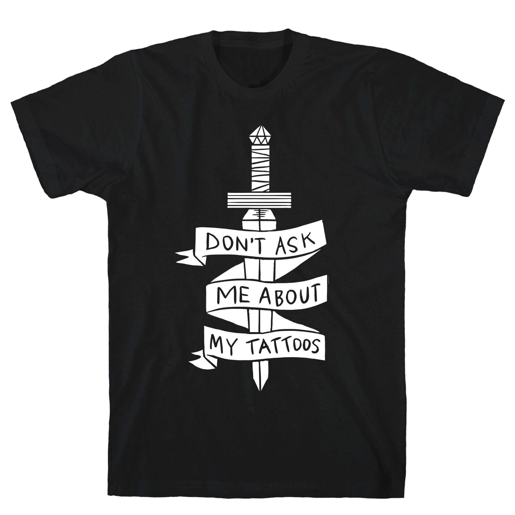 Don't Ask Me About My Tattoos T-Shirt Hoodie, Sweatshirt | PureTeeCo.com (Image 1)