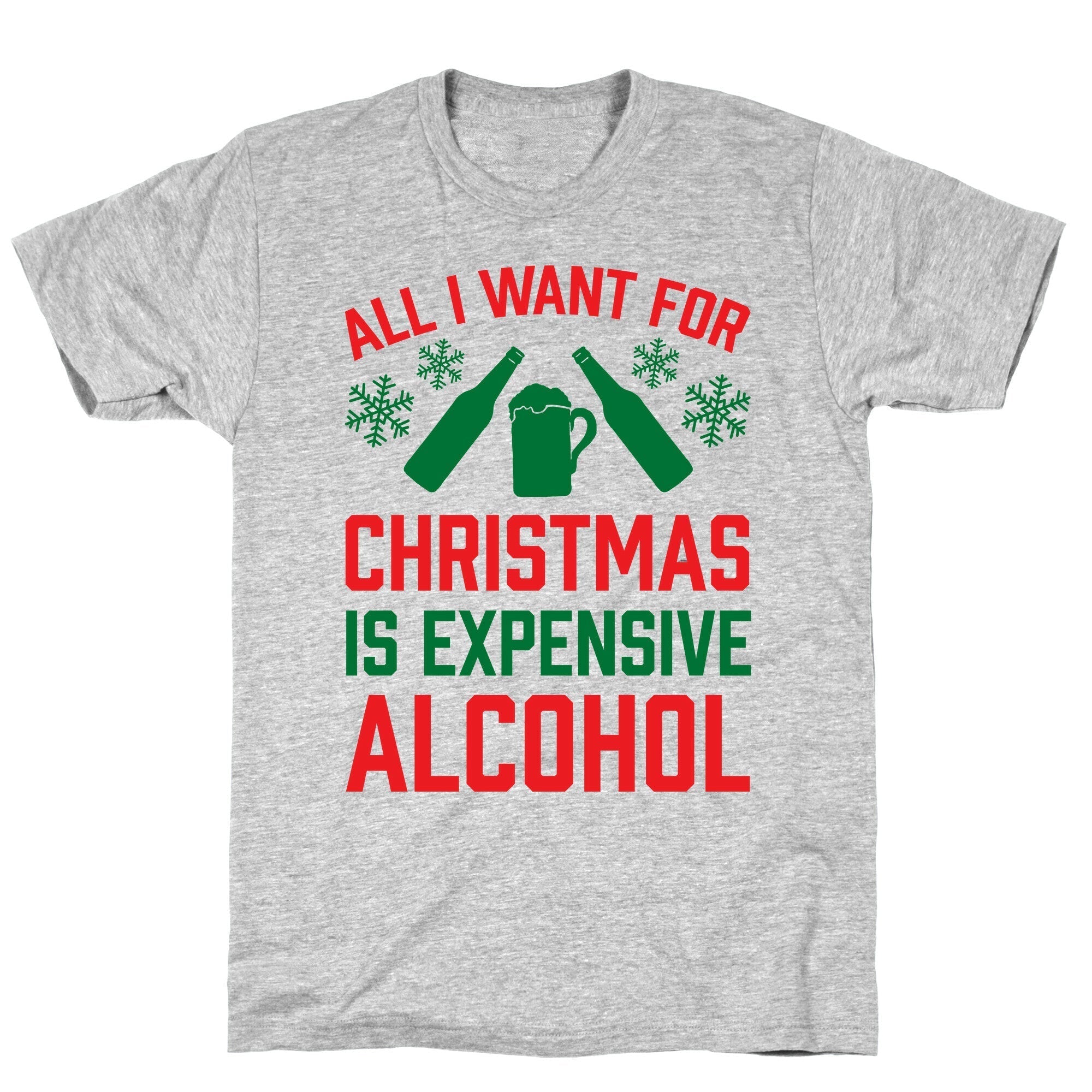 All I Want For Christmas Is Expensive Alcohol T-Shirt Hoodie, Sweatshirt | PureTeeCo.com (Image 3)